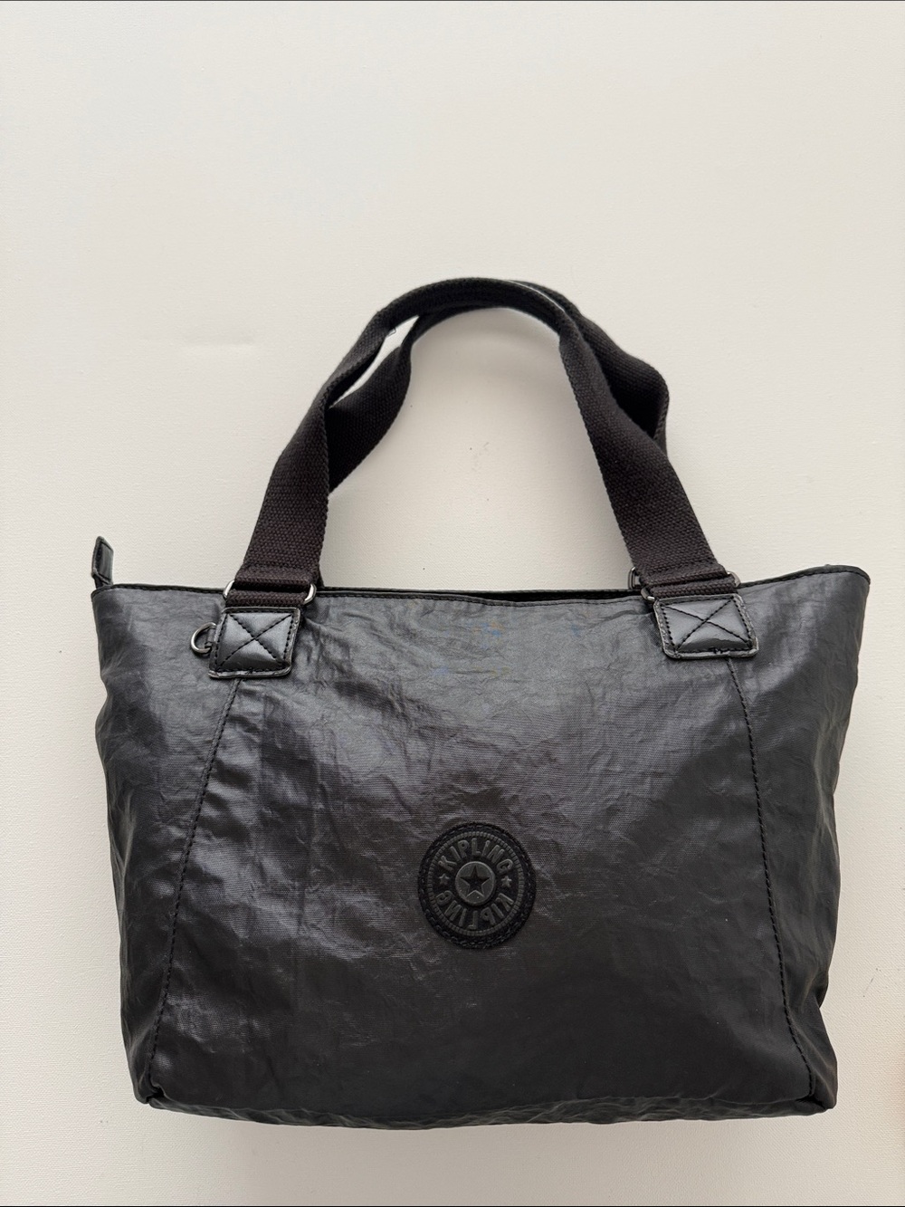 Authentic Kipling Black Nylon Tote Bag (Style TM5255-005)